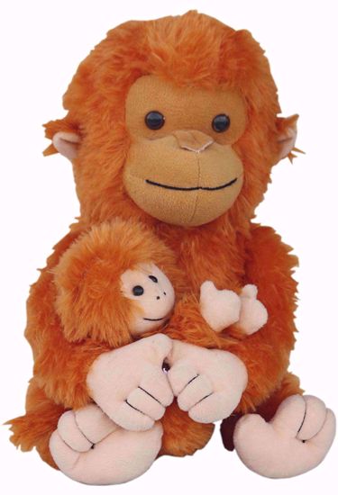 Monkey with baby monkey 30cms BJ 1244,monkey baby monkey online