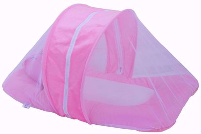 Toddler Polyester Mattress With Mosquito Net (Pink),baby bed with net online