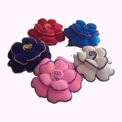 flower -pillow-pink-blue-red-sky blue-white,buy flower pillow online