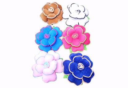 Picture of Flower Pillow Set -6 White