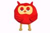 Picture of Owl Shape Pillow -Red