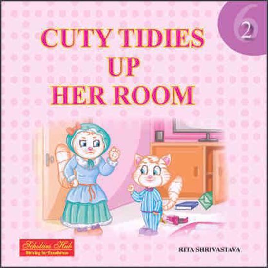 Cuty tidies up her room