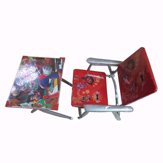 Picture of kids Metal  Study Table Chair -  Blue