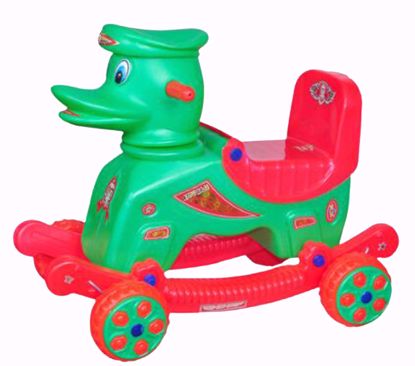 Musical baby Duck Master Rider Green & Red