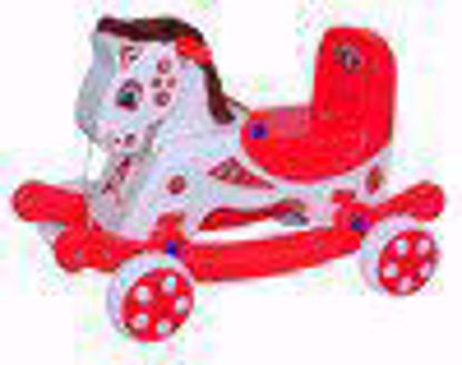 Musical Baby Mongolian Rider  White And Red