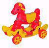 Musical Baby Horse Rider Red & Yellow
