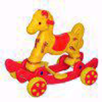 Musical baby Horse Rider Yellow & Red