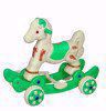 Musical baby Horse Rider Cream & Green