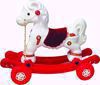 Musical baby Horse Rider White & Red