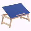 Laptop Desk Bed Student Study Meal Table -Blue 