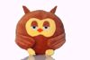Owl shape Pillow - Brown