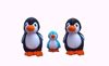 Penguin 40cm Black, 30cm Black And 18cm Blue