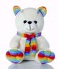 Muffler Teddy Bear-White