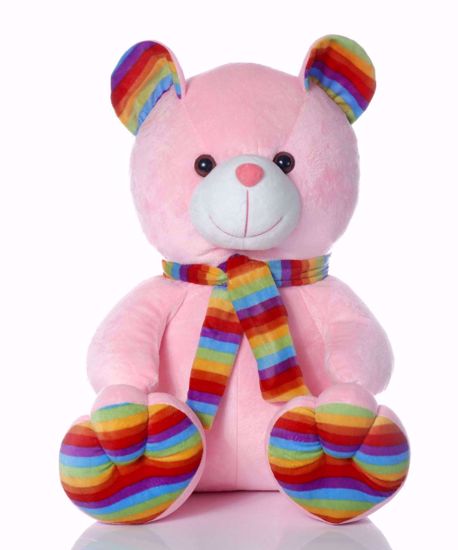 Muffler Teddy Bear Pink -35 Cm