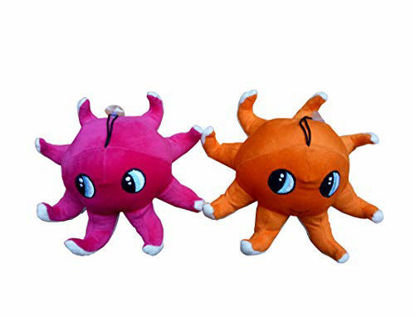 Picture of Octopus Soft  Toys 23 Cm-Pink & Orange