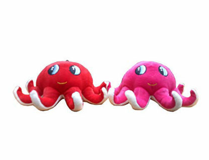 Octopus Plush Toy 23 cm Red & Pink