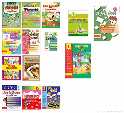 Picture of Scholars Hub Workbook Set For Class 3 English, Hindi, Maths-Set Of 11 Books