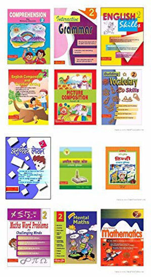 Picture of SCHOLARS HUB WORKBOOK SET FOR CLASS 2 (ENGLISH,HINDI & MATHS) - SET OF 12 BOOKS
